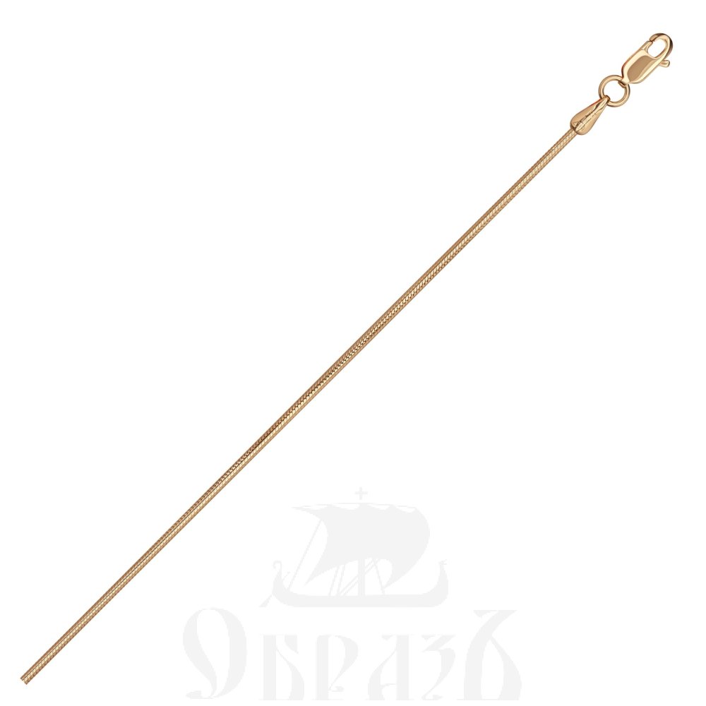 цепь плетение "снейк" красное золото 585 пробы (арт. нц 12-078 d0,35)