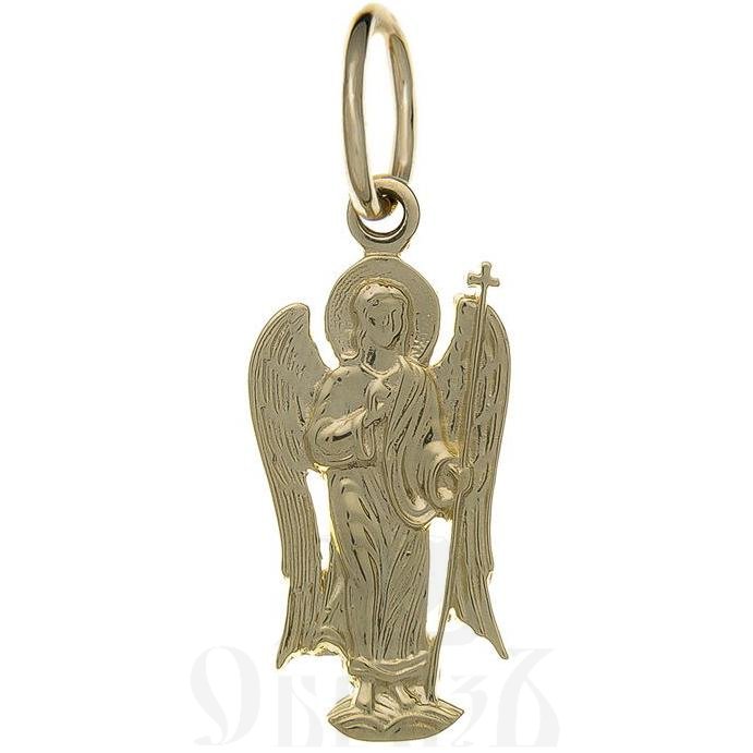 нательная икона ангел хранитель, золото 585 пробы желтое (арт. п10126-з5ж)