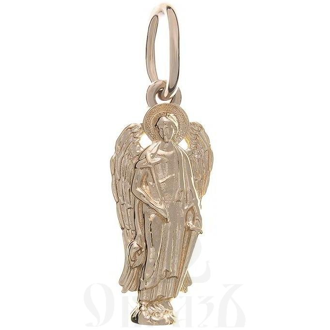 нательная икона ангел хранитель, золото 585 пробы красное (арт. п10125-з5к)