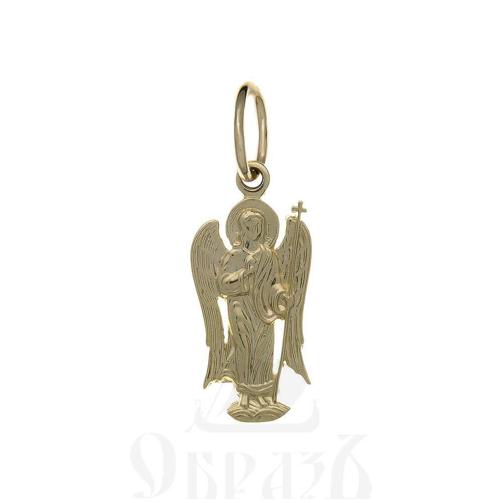 нательная икона ангел хранитель, золото 585 пробы желтое (арт. п10126-з5ж)