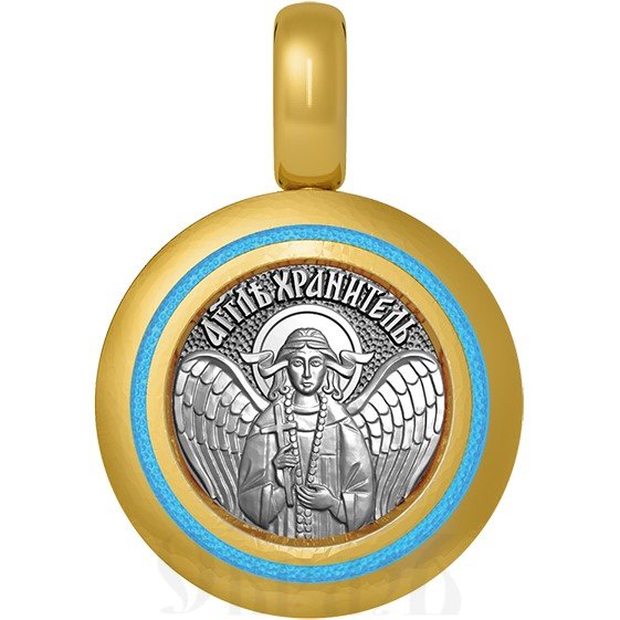 нательная икона святая мученица антонина никейская, серебро 925 проба с золочением и эмалью (арт. 01.006)