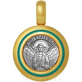 нательная икона святая блаженная ксения петербургская, серебро 925 проба с золочением и эмалью (арт. 01.022)
