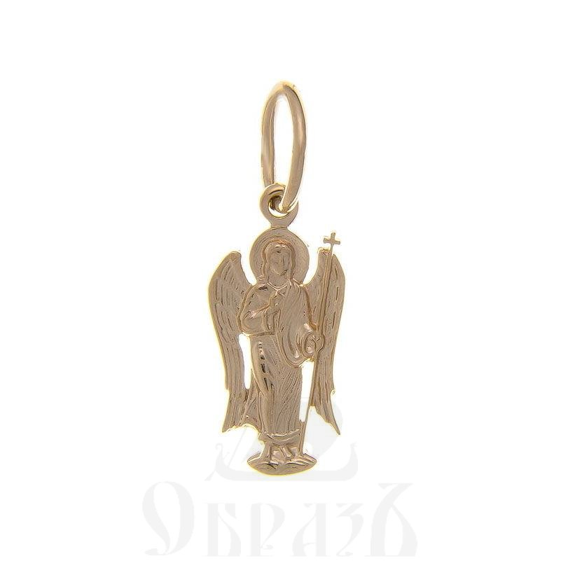 нательная икона ангел хранитель, золото 585 пробы красное (арт. п10126-з5к)
